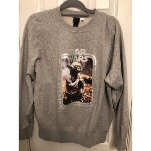 Star Wars Yoda Sweatshirt H&M Gray Medium Excellent Condition